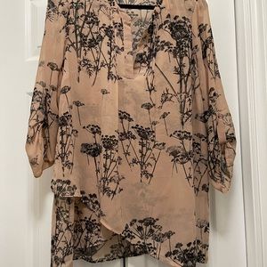 Black Rainn sheer blouse